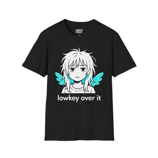 Lowkey Over It T-Shirt Angel Wings