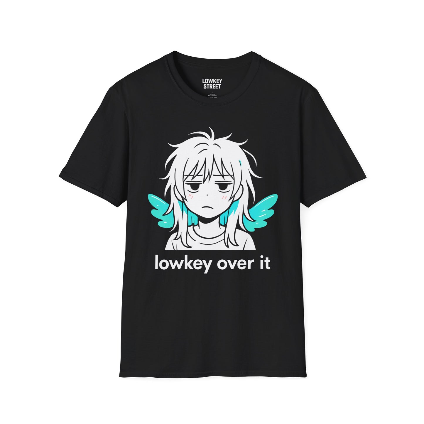 Lowkey Over It T-Shirt Angel Wings