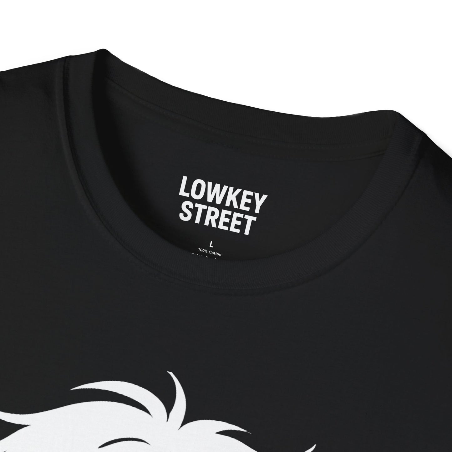 Lowkey Over It T-Shirt (cyan accent)