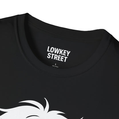 Lowkey Over It T-Shirt (cyan accent)